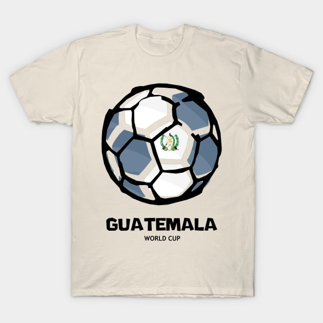 Guatemala Football Country Flag T-Shirt by KewaleeTee